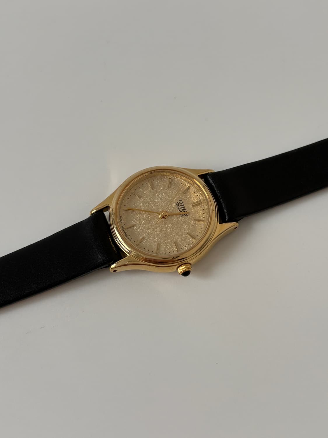 1980s Gold Texture Dial Ladies Quartz 상품이미지4
