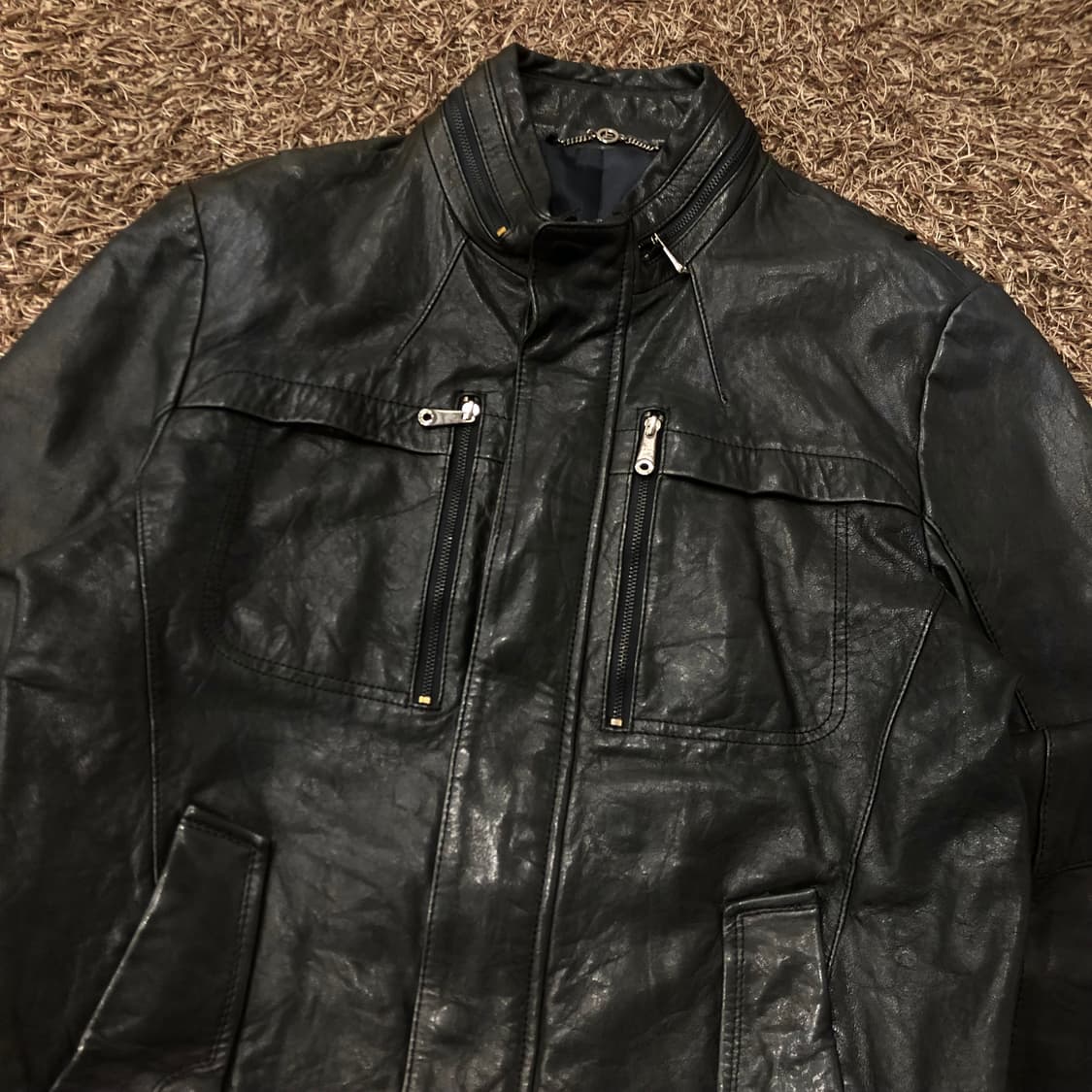 지이크 파렌하이트 양가죽 멀티포켓 라이더 가죽 레더 자켓 상품이미지2