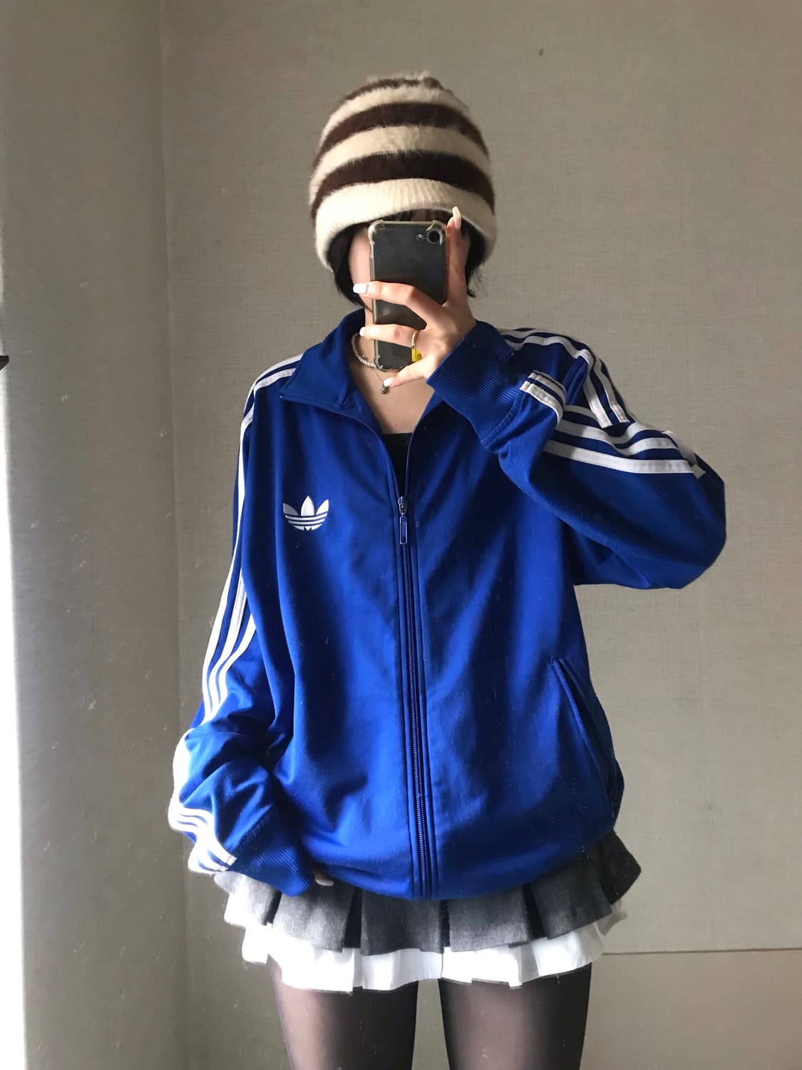 아디다스 오버핏 블루 구파이어버드 져지 상품이미지3