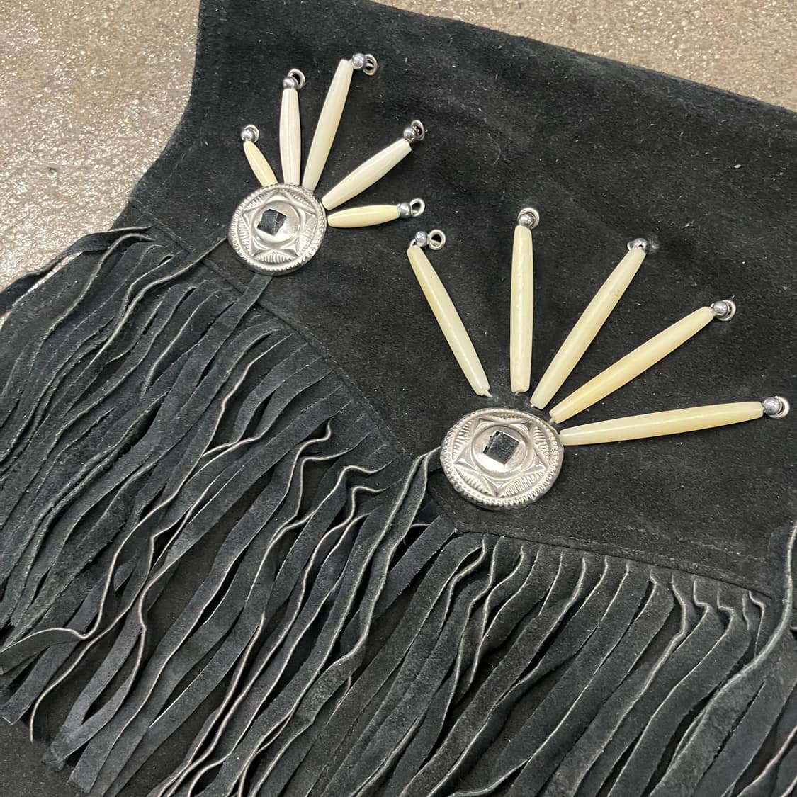 스웨이드 웨스턴 프린지 베스트 (100-105) 상품이미지2