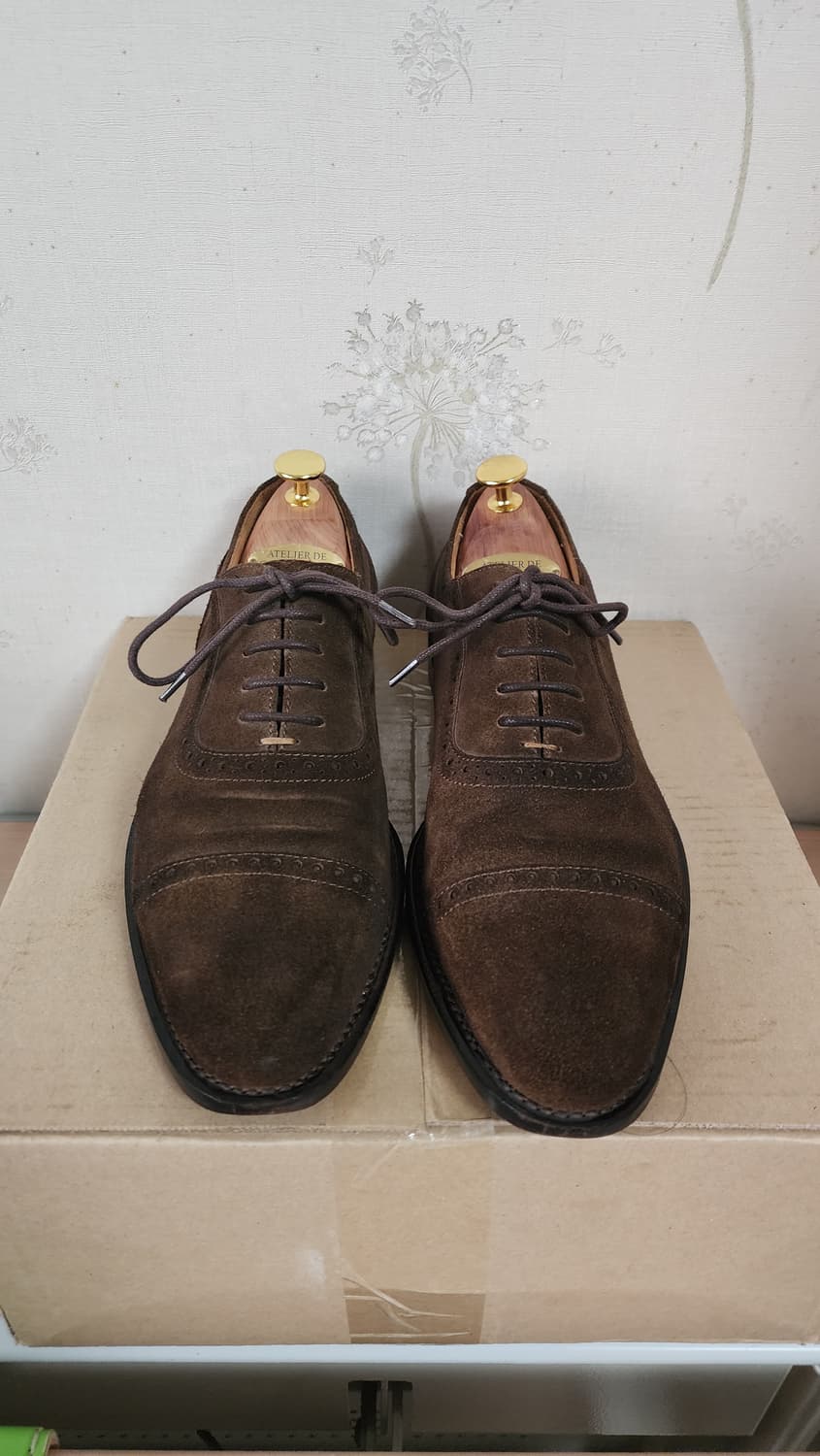 스펠로(SPELLO) 스웨이드 스트레이트팁 남성 구두 260 상품이미지1