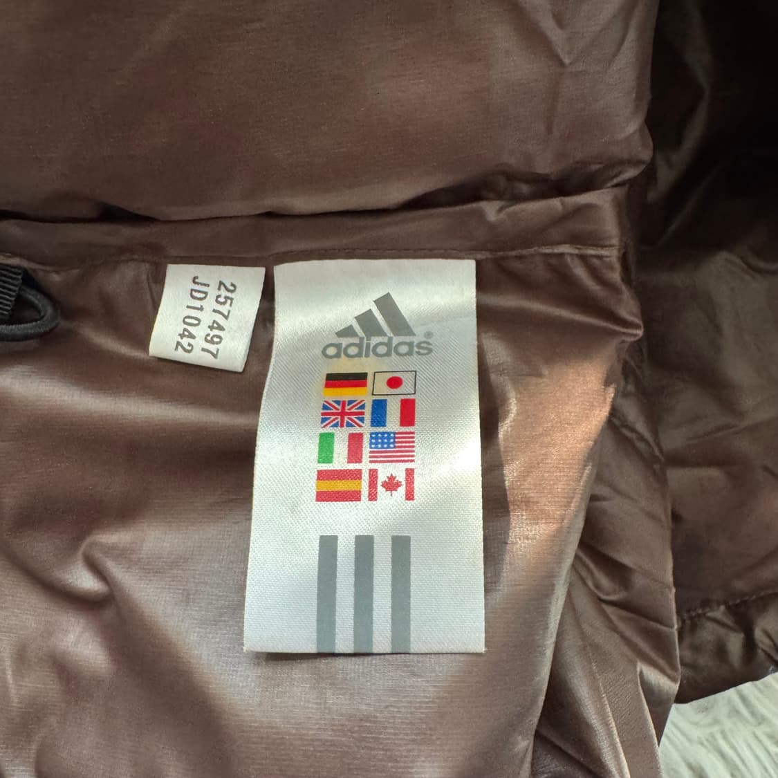 ADIDAS 일본빈티지 숏 패딩 아디다스 빈티지패딩 아디다스패딩 xxl 상품이미지9