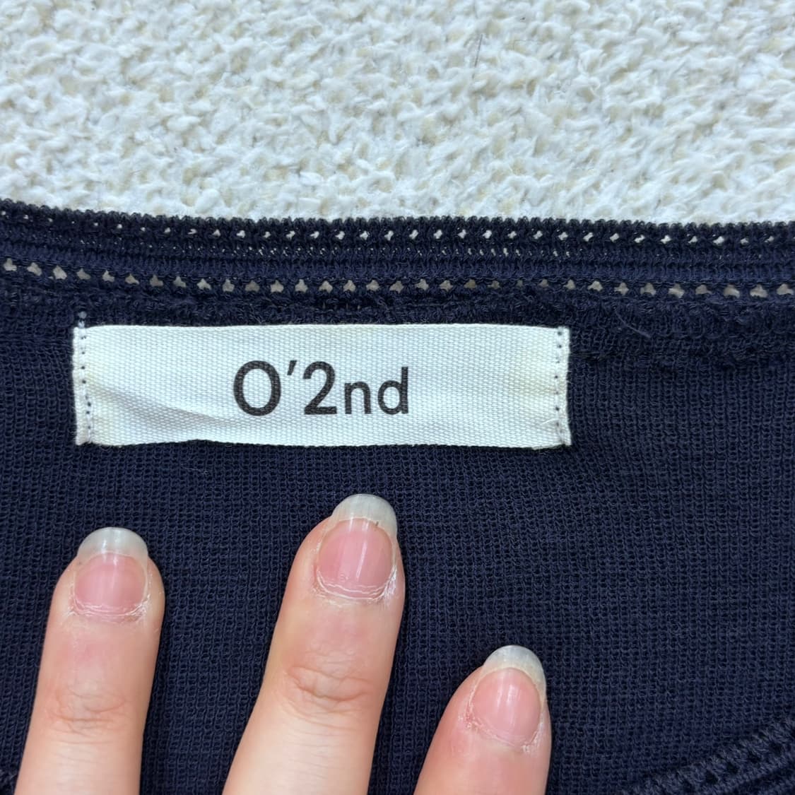 85 오즈세컨 레이스 디테일 반팔 티셔츠 0331E 상품이미지3