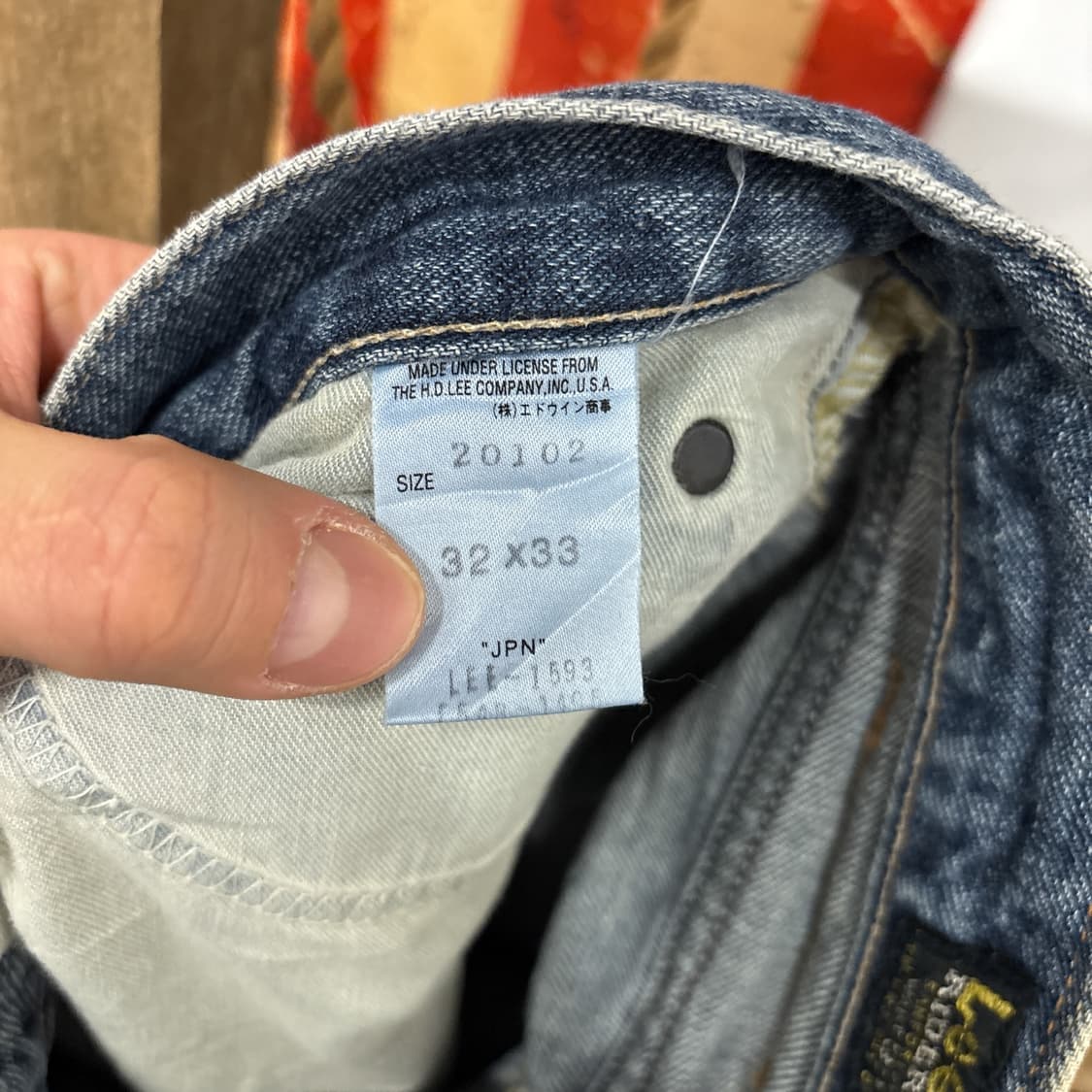 00s 리 라이더스 빈티지 페이딩 워싱 플레어 데님팬츠 N900   상품이미지9
