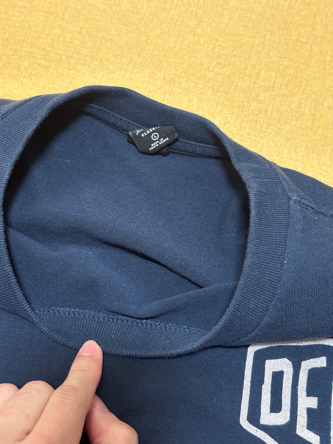 데우스 서울 반팔 네이비L 상품이미지2