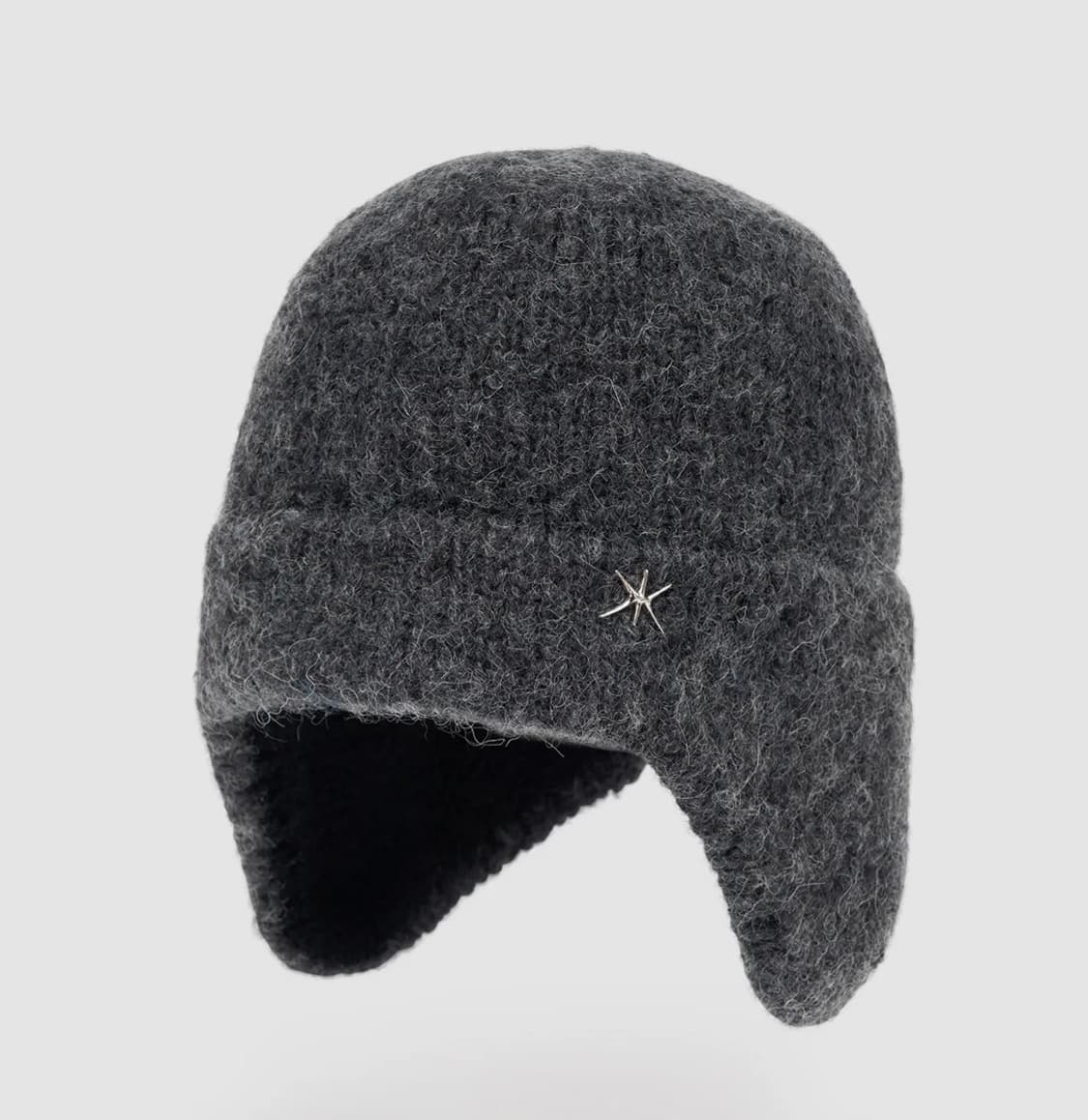 [YUNSE] TROOPER HAT - CHARCOAL 상품이미지1