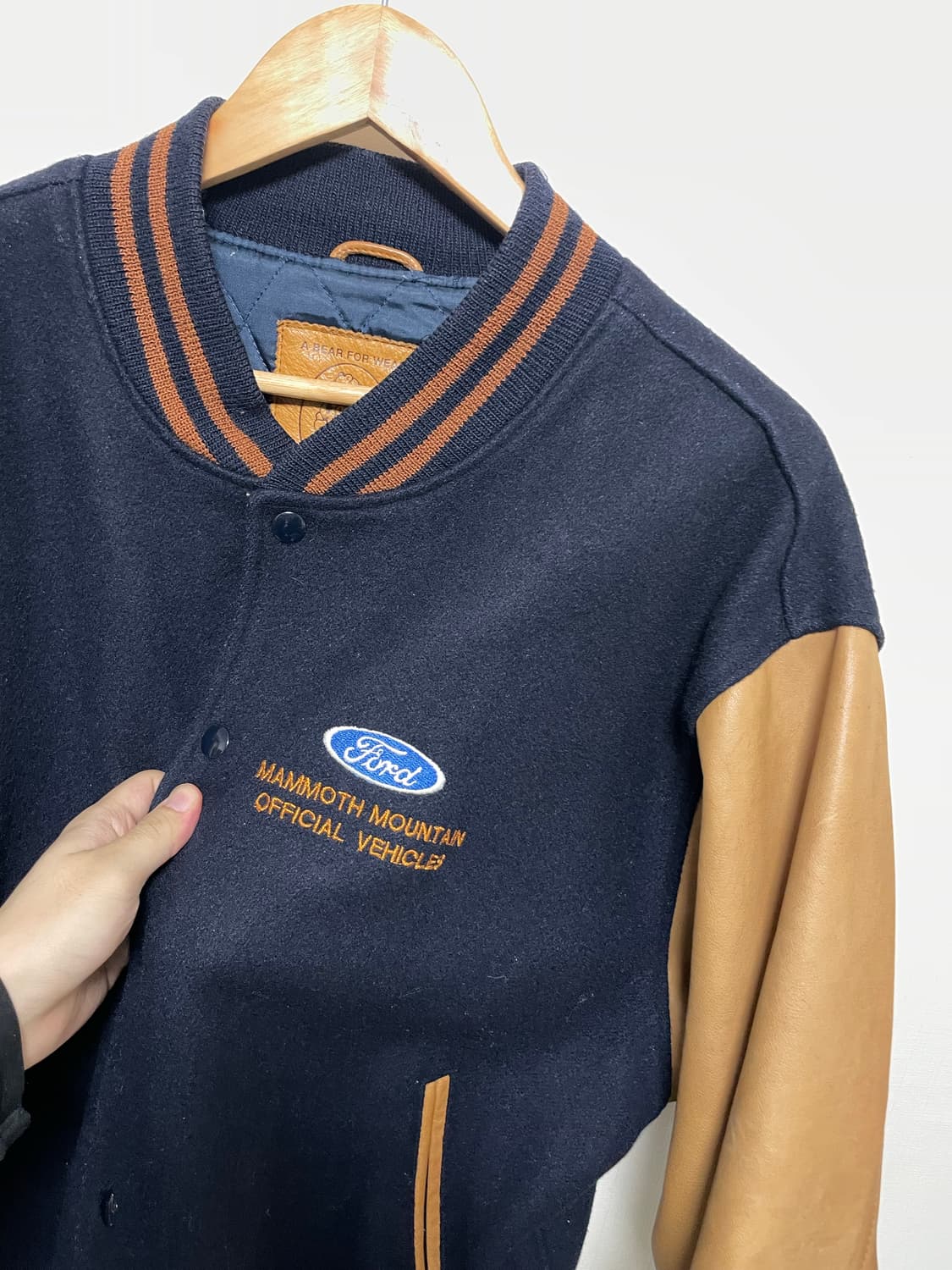 골든베어 90s Made USA 포드 빈티지 바시티자켓 초희귀 XL 상품이미지4