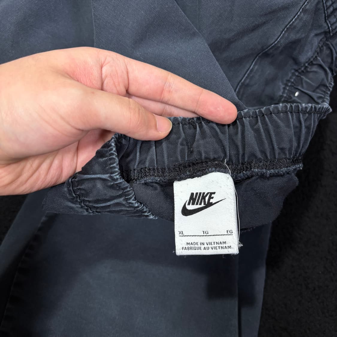 XL 나이키 먹색 밴딩 코튼팬츠 상품이미지4