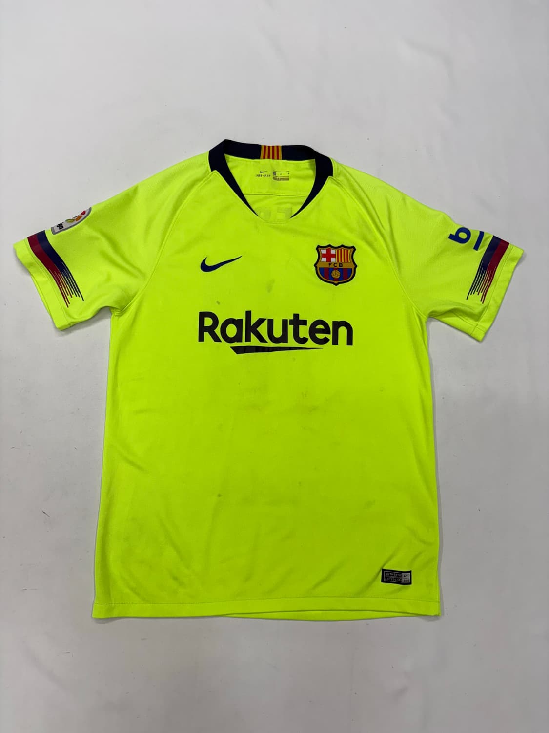 18 19 나이키 FC 바르셀로나 메시 어웨이 브레스 스타디움 축구 져지 상품이미지3