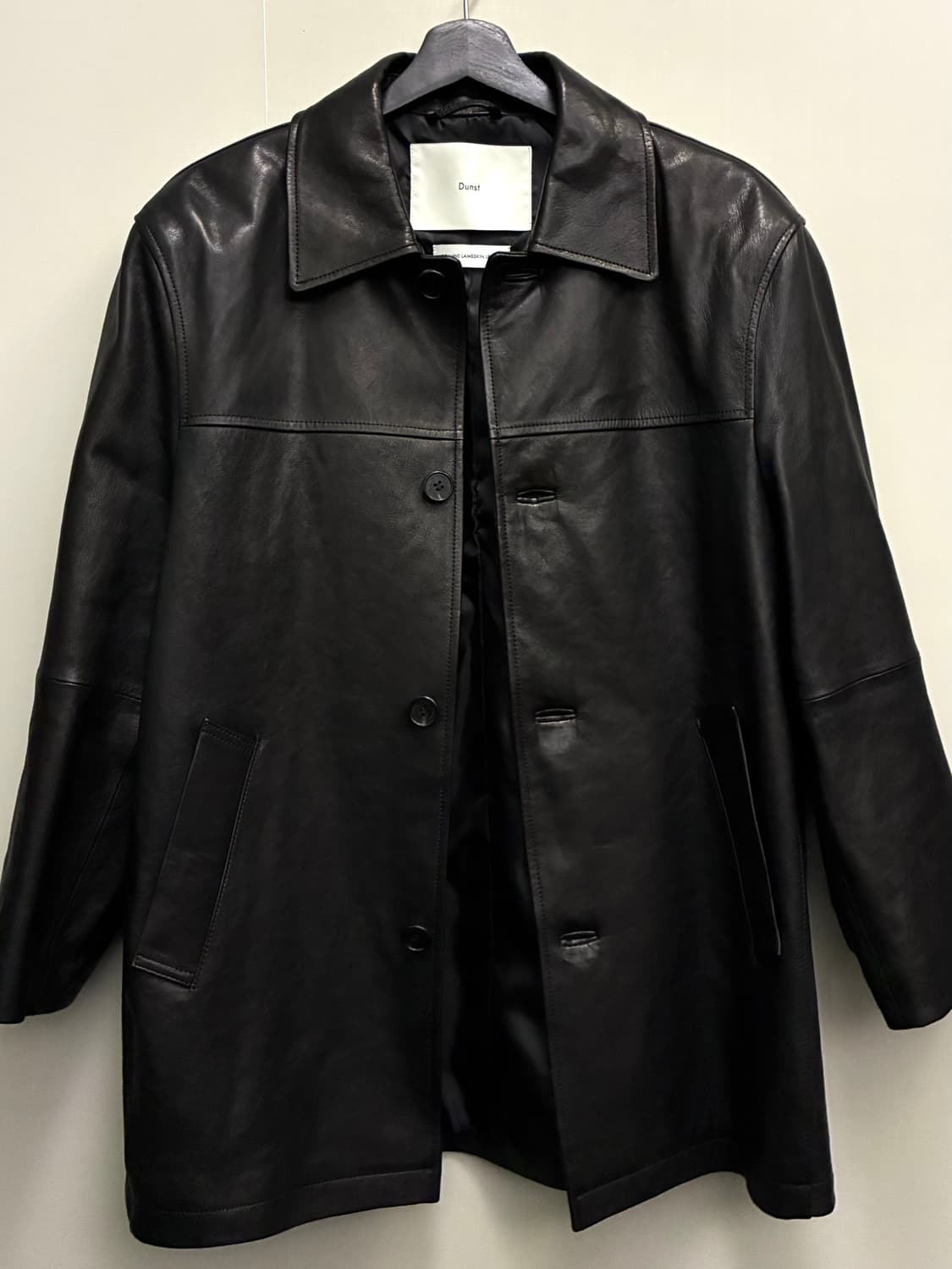 (XS)Dunst 던스트 유니섹스 램스킨 하프 카코트 레더자켓 상품이미지8