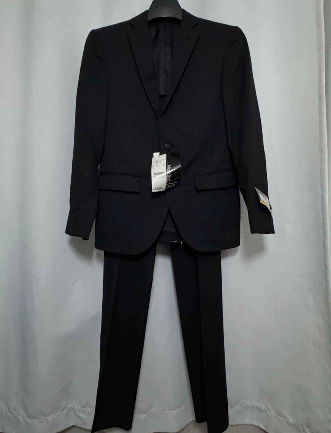 슬림핏 검정 정장 세트 새제품 상품이미지6