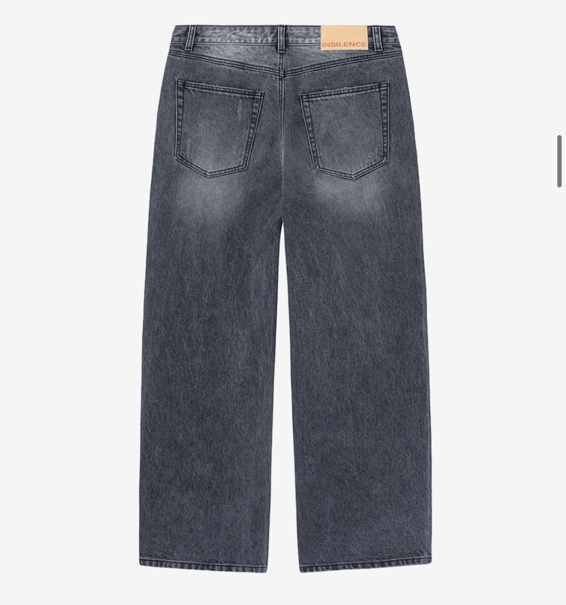 인사일런스 CALIK 로우 웨이스트 와이드 데님 팬츠 ASH GREY 상품이미지2