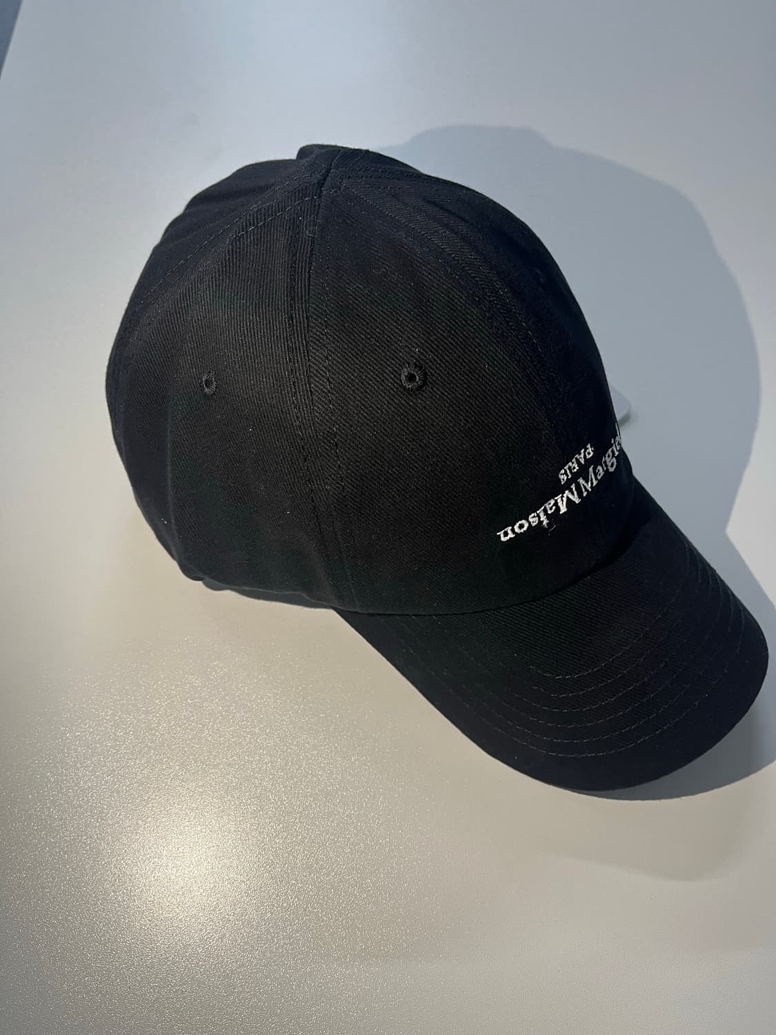 마르지엘라 볼캡 밥풀스티치 블랙 상품이미지2