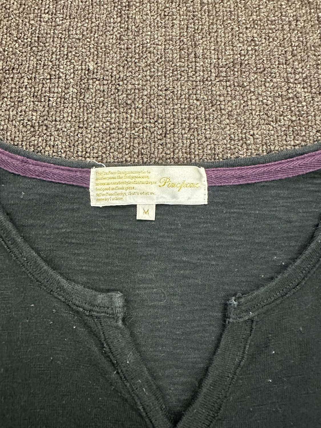 M)Japanese vintage 데미지 디테일 헨리넥 롱슬리브 상품이미지4