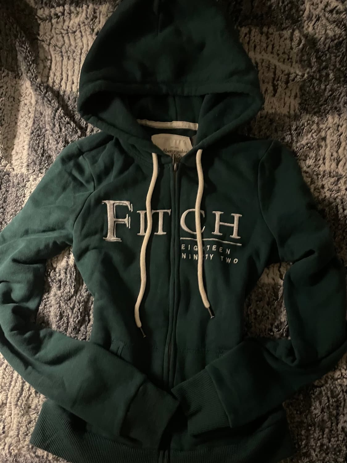 아베크롬비 슬림핏 후드집업 그린 상품이미지1