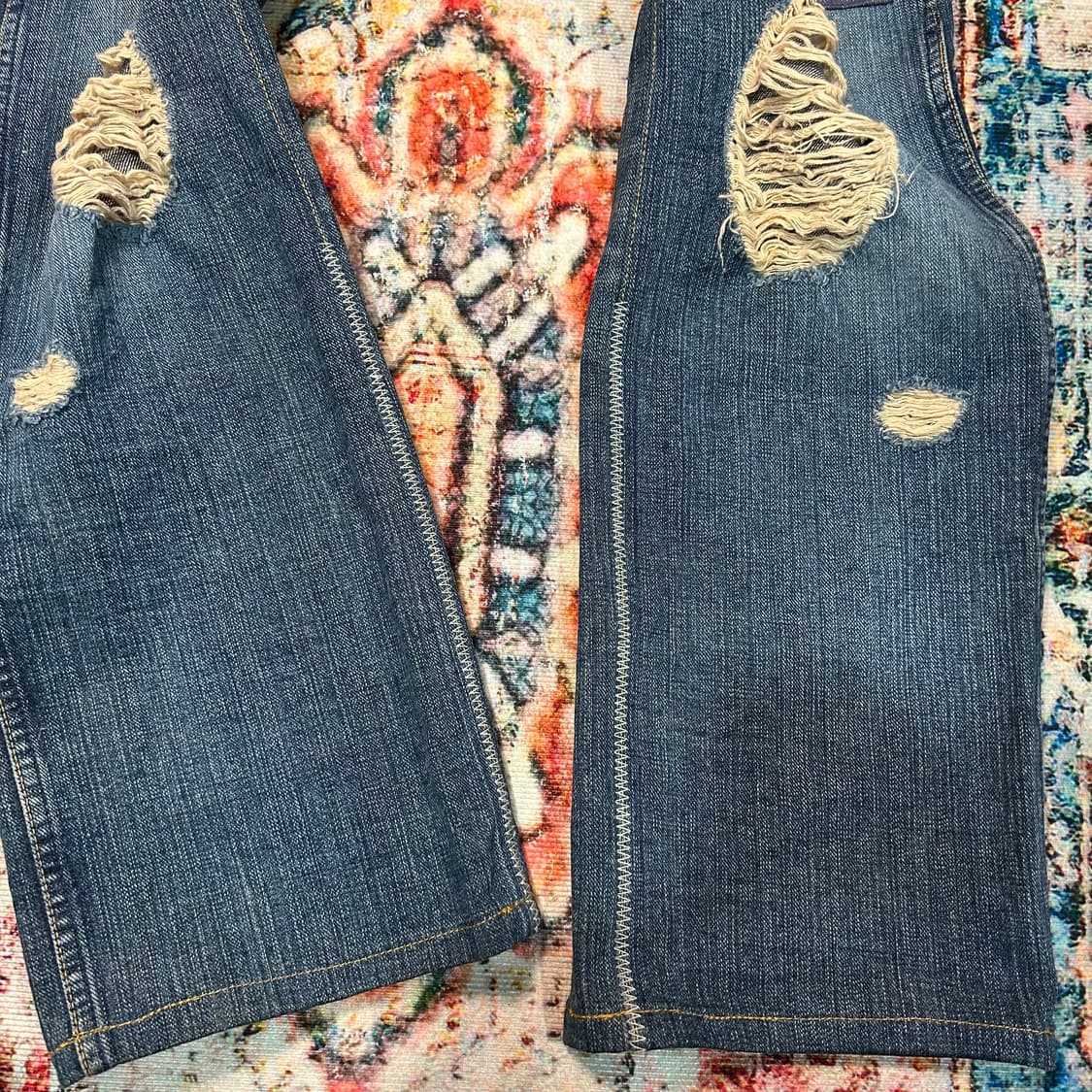 [29] 넘버나인 03AW 커트코베인 패치워크 데님팬츠 상품이미지6