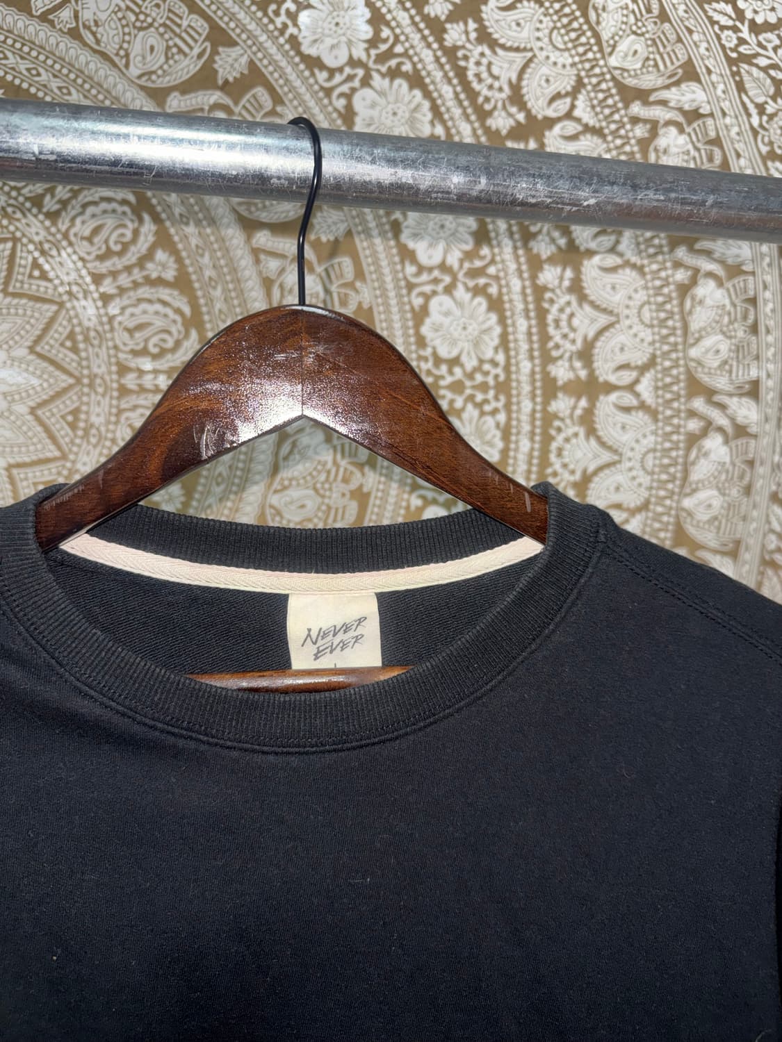 스트라이프 반팔 레이어드 긴팔 티  상품이미지5