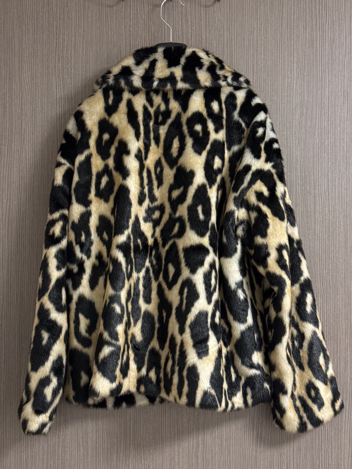 Monki 레오파드 퍼 코트 상품이미지3