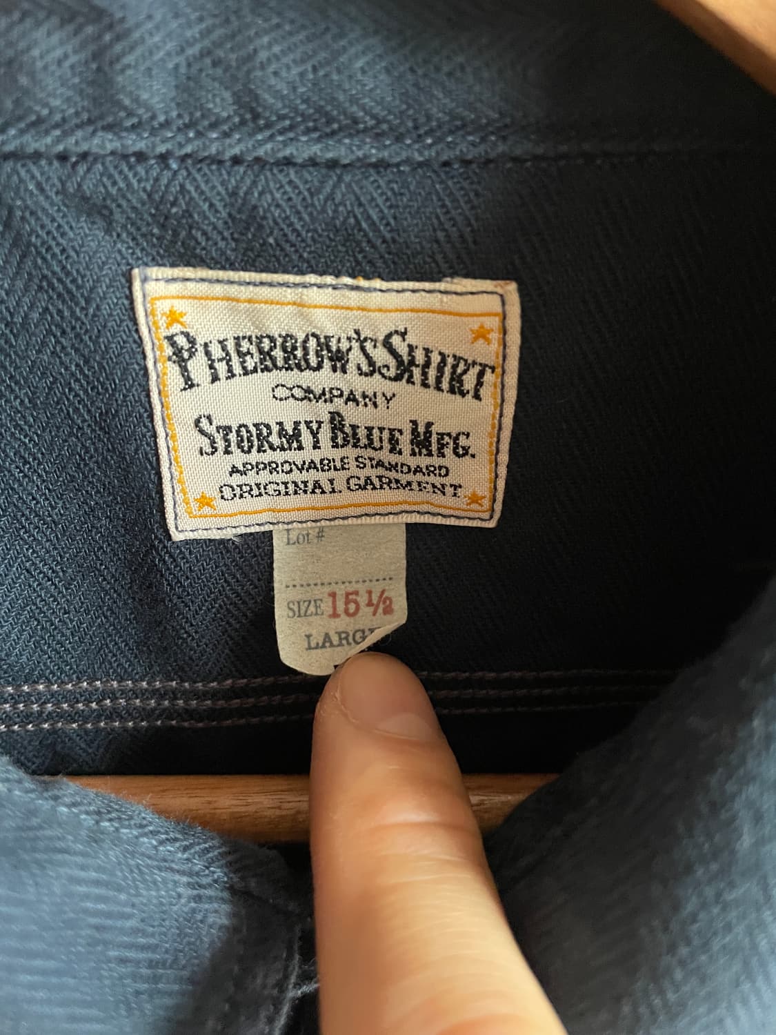 페로우즈 헤링본트윌 워크셔츠 상품이미지7