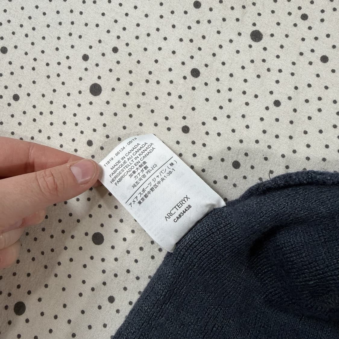 아크테릭스 로고 니트 비니 다크그레이/그레이 상품이미지7