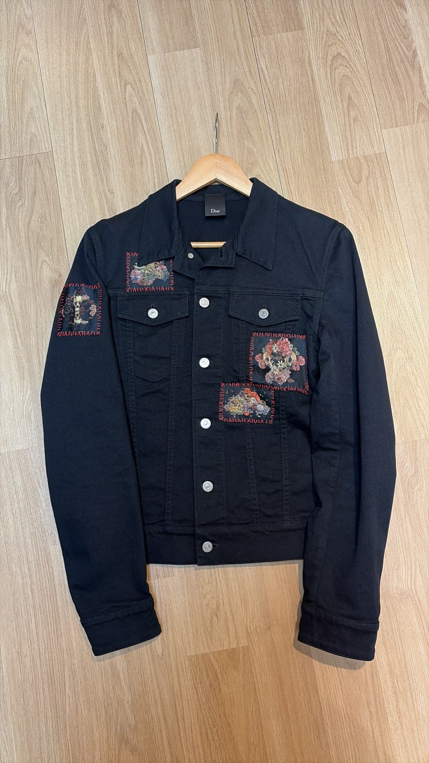 디올옴므 Toru Kamei Foral Patch 데님 트러커 자켓 48 상품이미지3