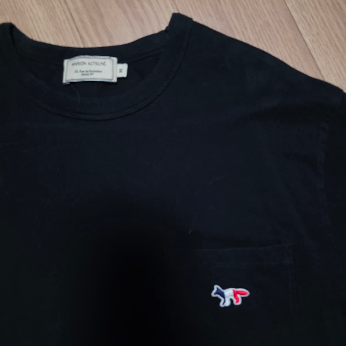 M) 메종키츠네 트레컬러 폭스패치 반팔 상품이미지2