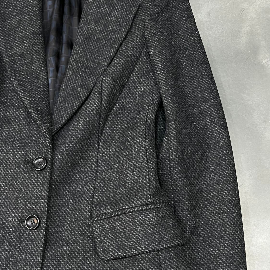  저스트 카발리 헤링본 싱글 코트 y14781 상품이미지4