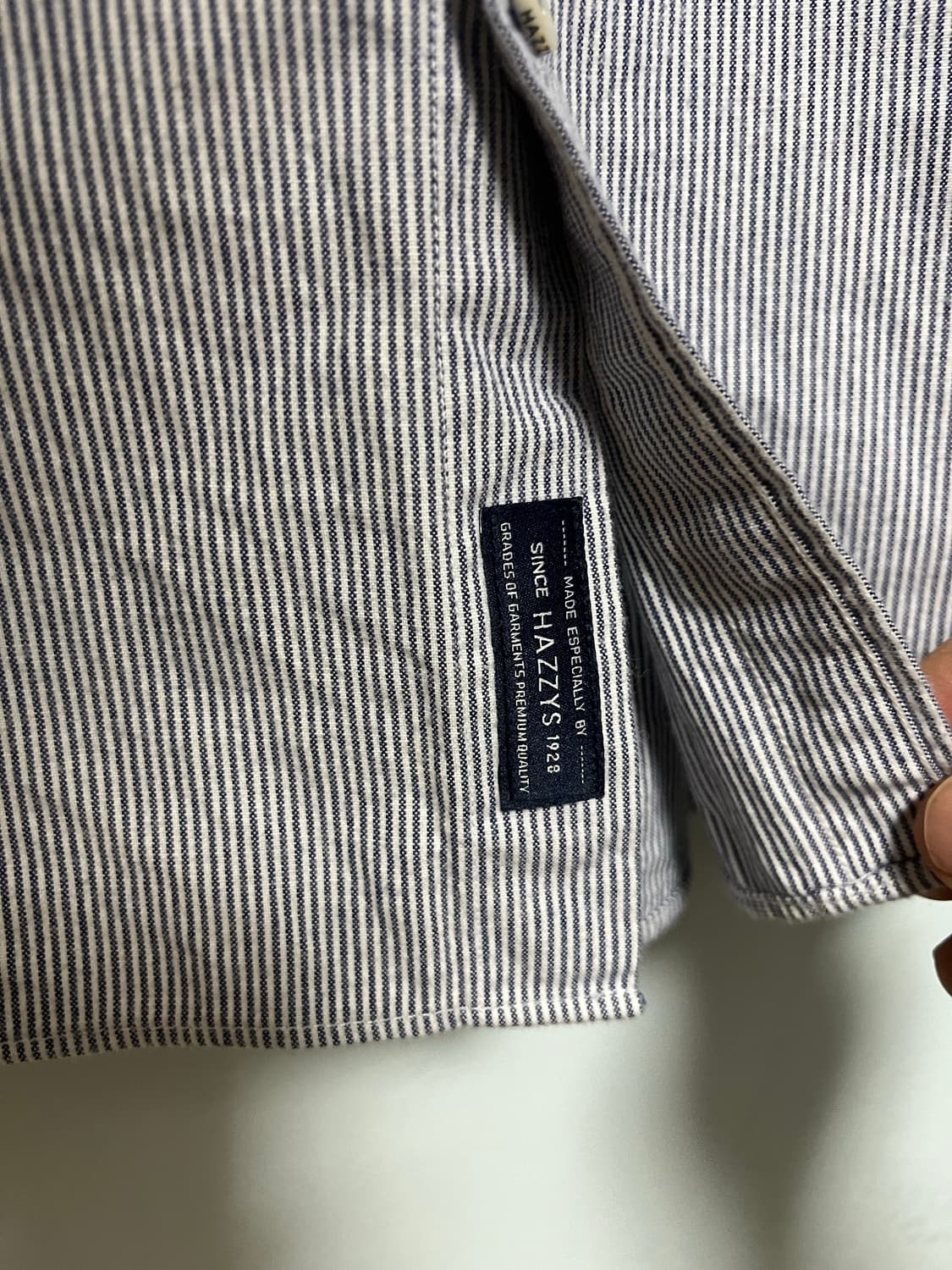 HAZZYS 헤지스 스트라이프 셔츠 M 상품이미지3