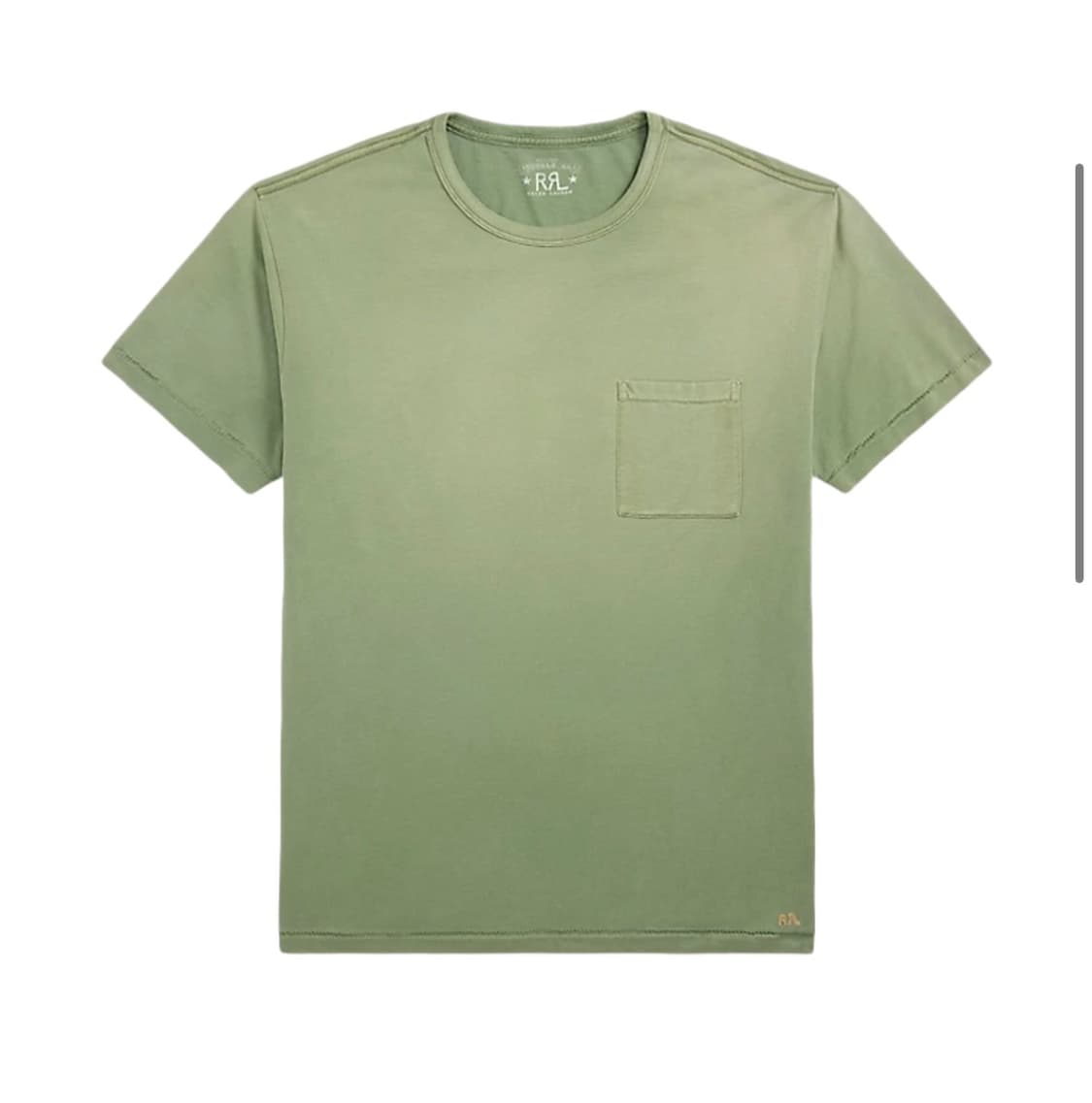 RRL 더블알엘 가먼트다이 포켓 티셔츠  XL빈티지 그린 (새상품) 상품이미지1