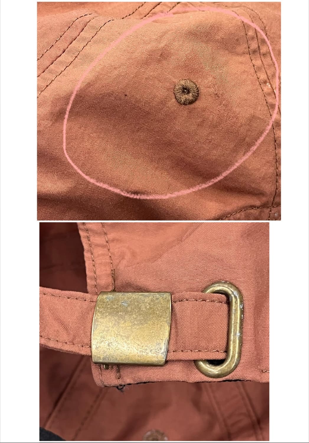 단톤 나일론 볼캡 브릭 오렌지 #csz3439 상품이미지10