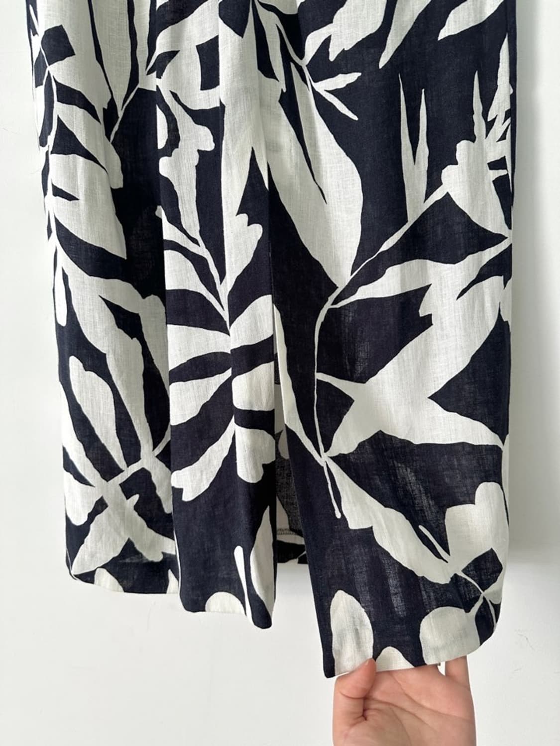 MASSIMO DUTTI leaf pattern twist skirt 상품이미지4