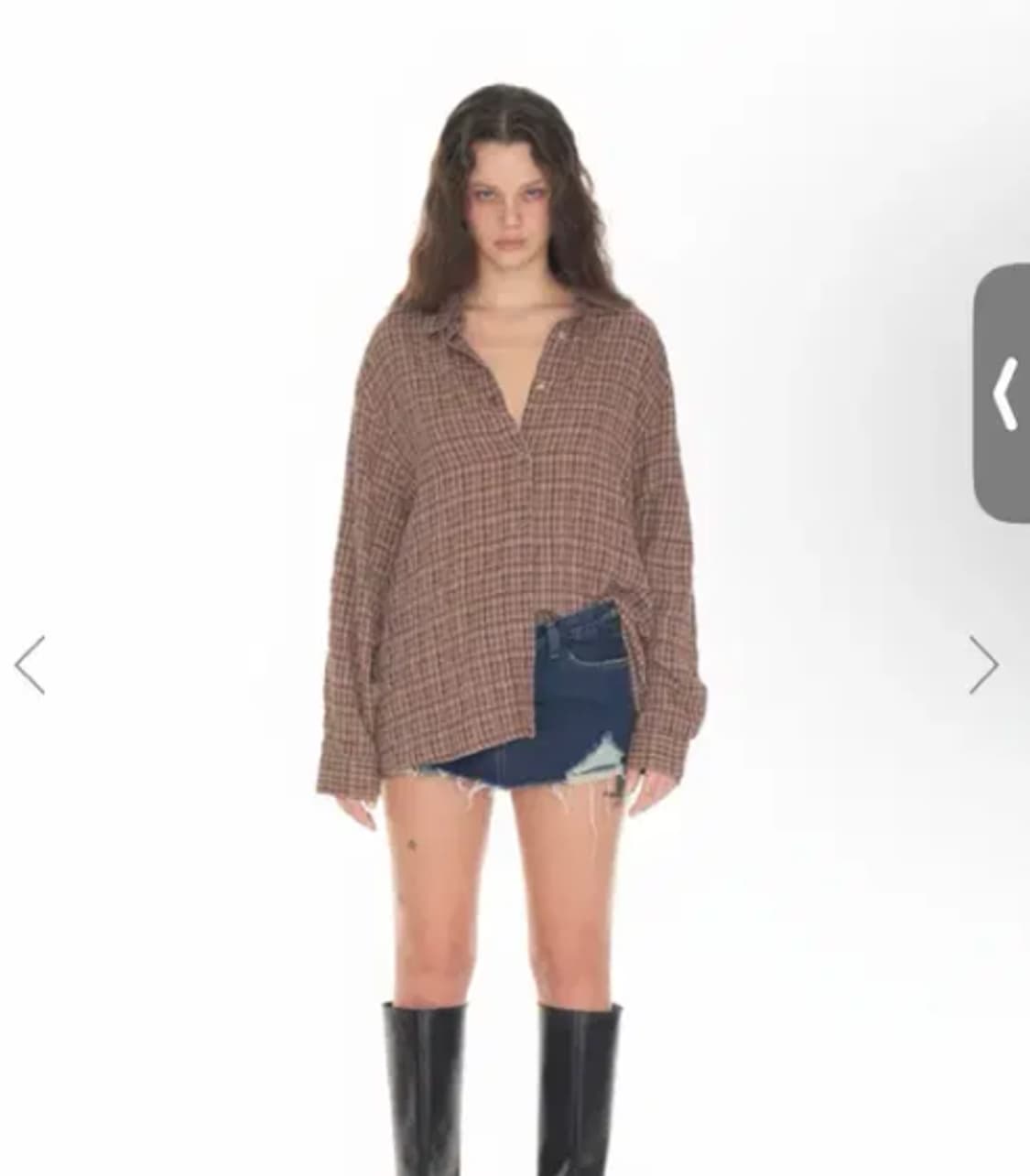 투머치택스 웨스턴 체크 셔츠 상품이미지1