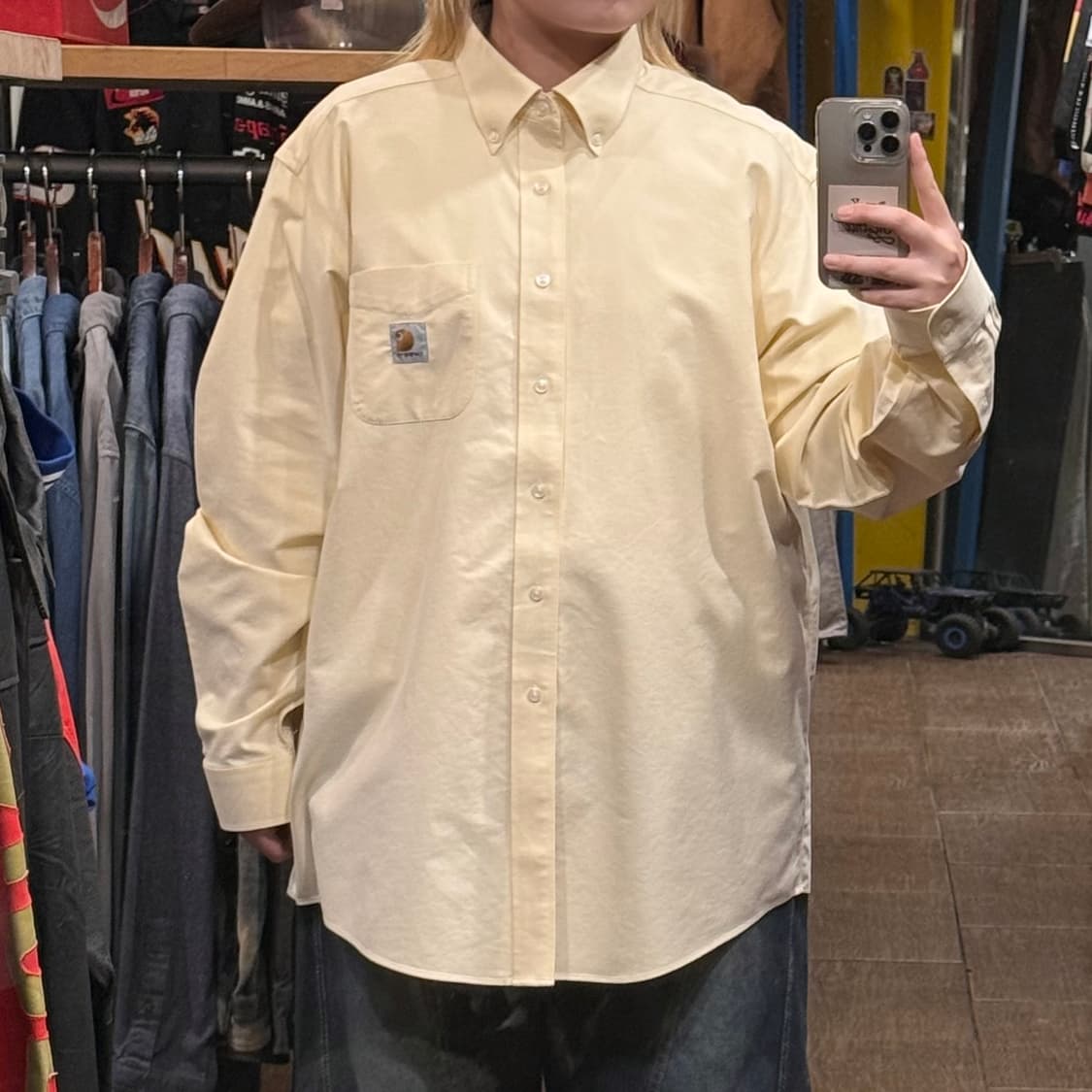 [HI] 칼하트 긴팔셔츠 라이트 옐로우  상품이미지1