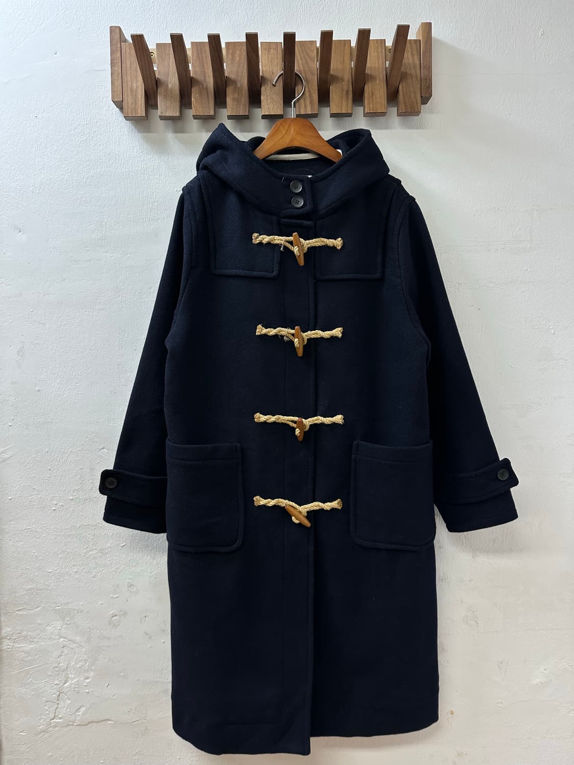 빈티지 하버드 일본판 떡볶이 후드 더플 코트 상품이미지1