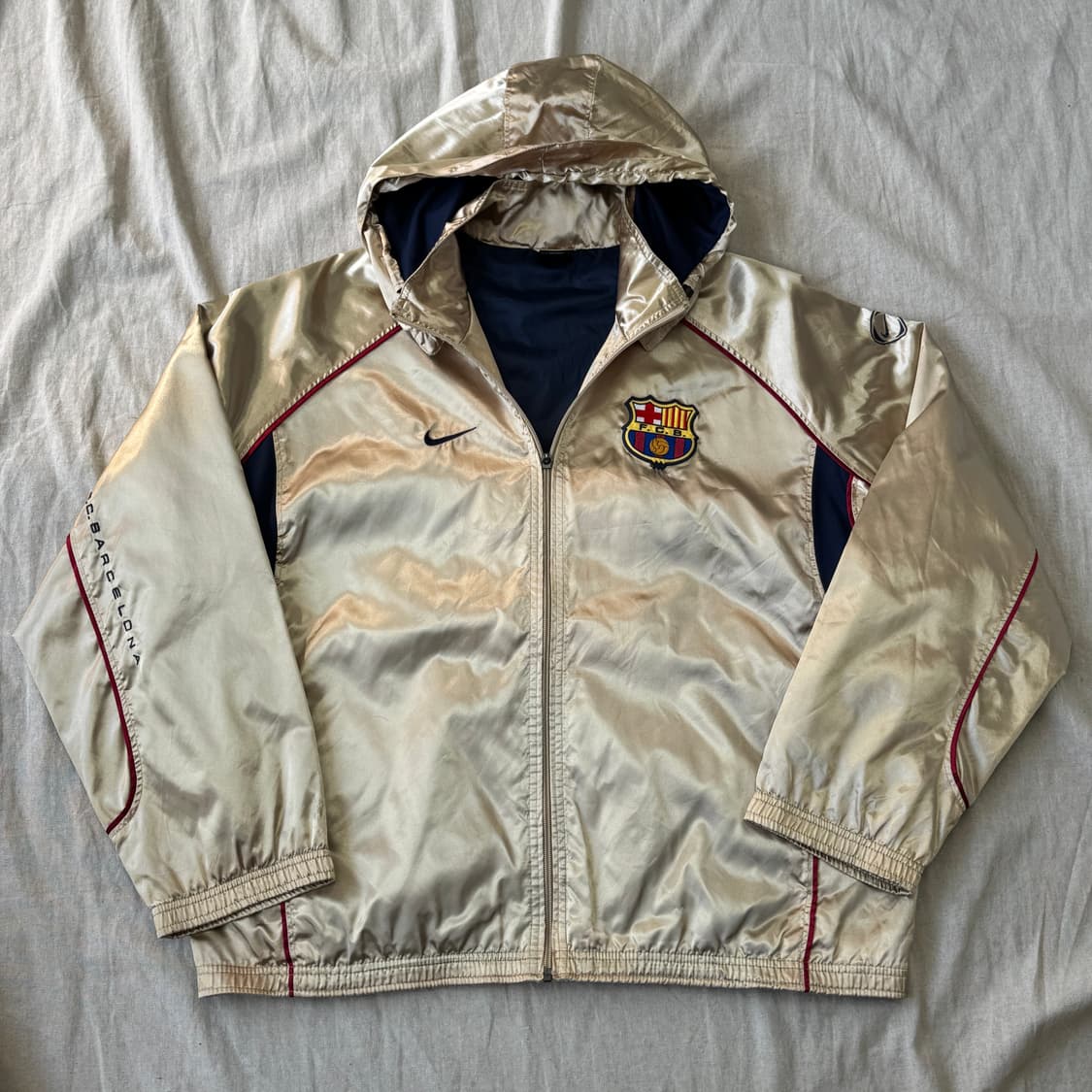 나이키 01-02 바르셀로나 빈티지 금장 바람막이 M(105) 상품이미지1