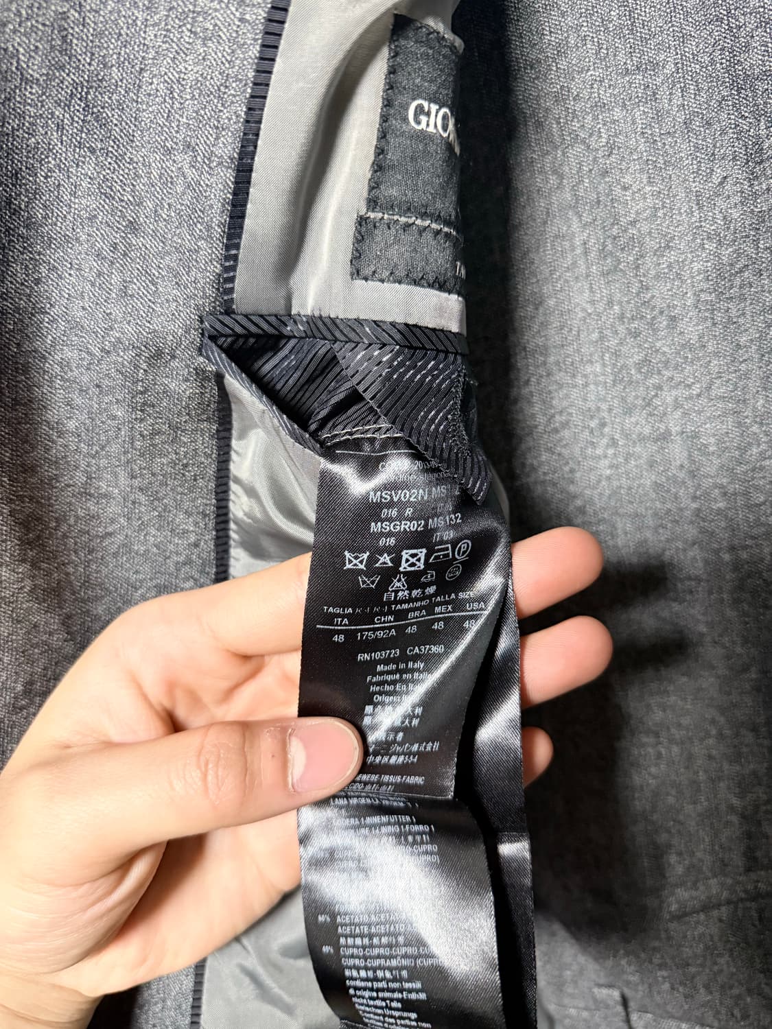 조르지오 아르마니 정장 48 새제품 상품이미지10