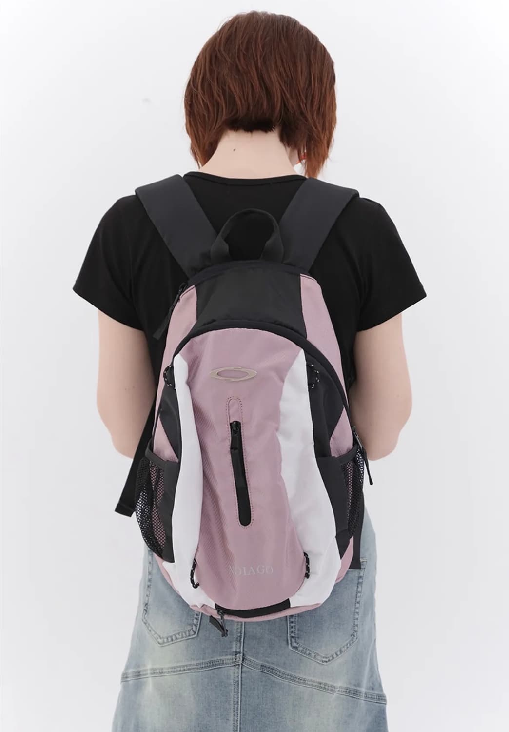 노이아고 멀티로고 핑크 백팩 가방 상품이미지4
