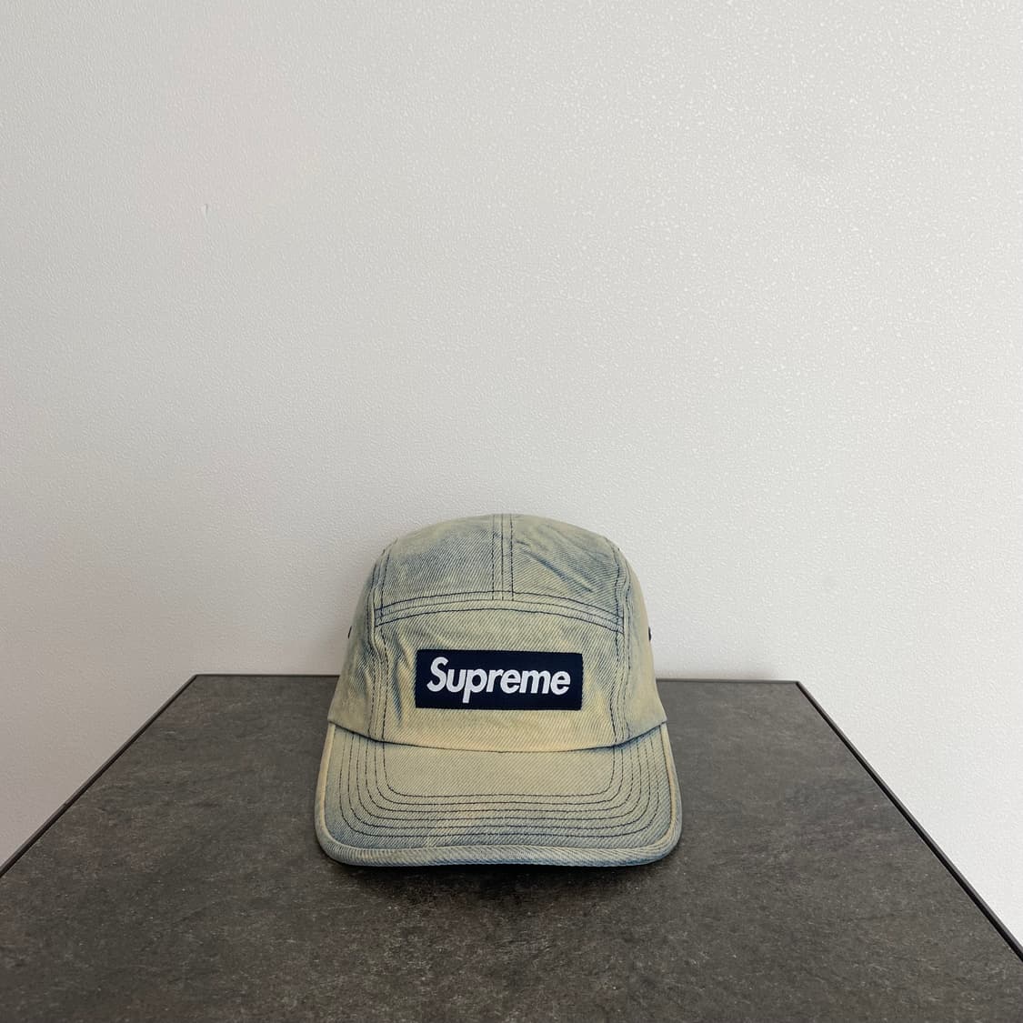 (OS) 슈프림 박스로고 캠프캡 모자 24SS 더티 인디고 데님 상품이미지1