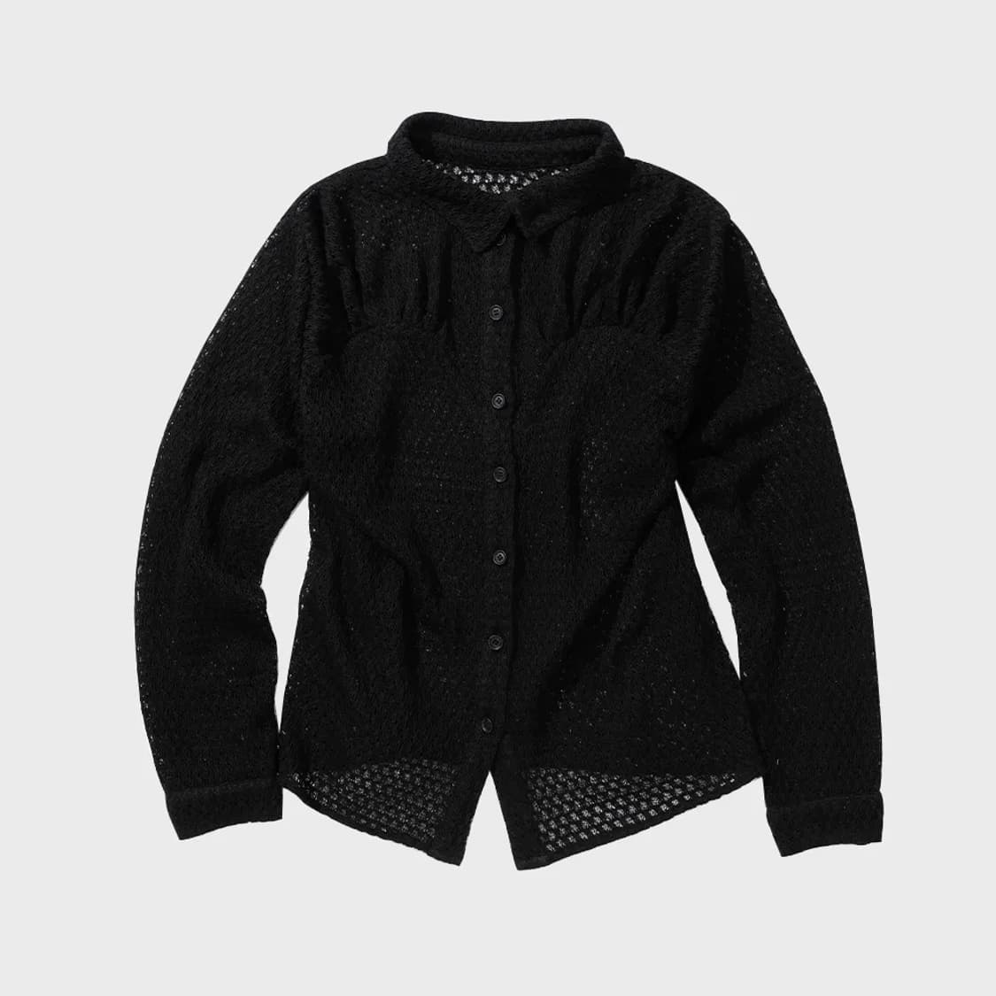 오들리워크샵 knit ruched shirt  상품이미지2