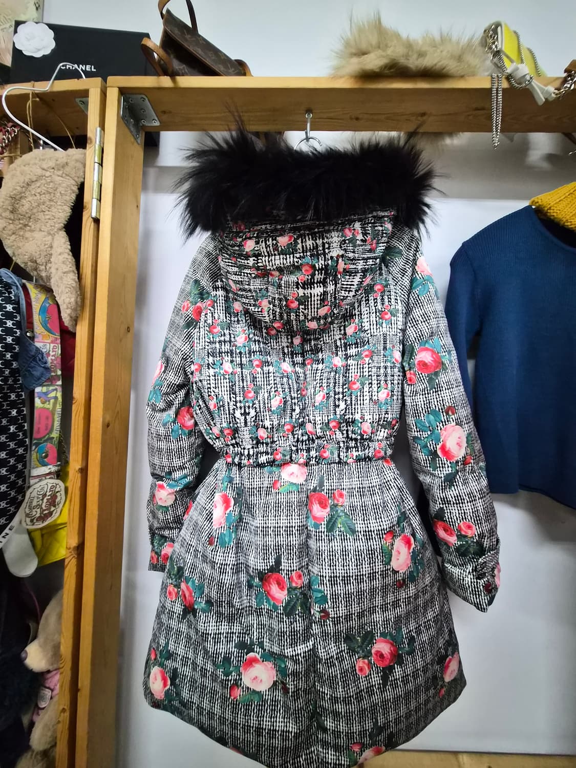 레니본 플라워 패딩 상품이미지8