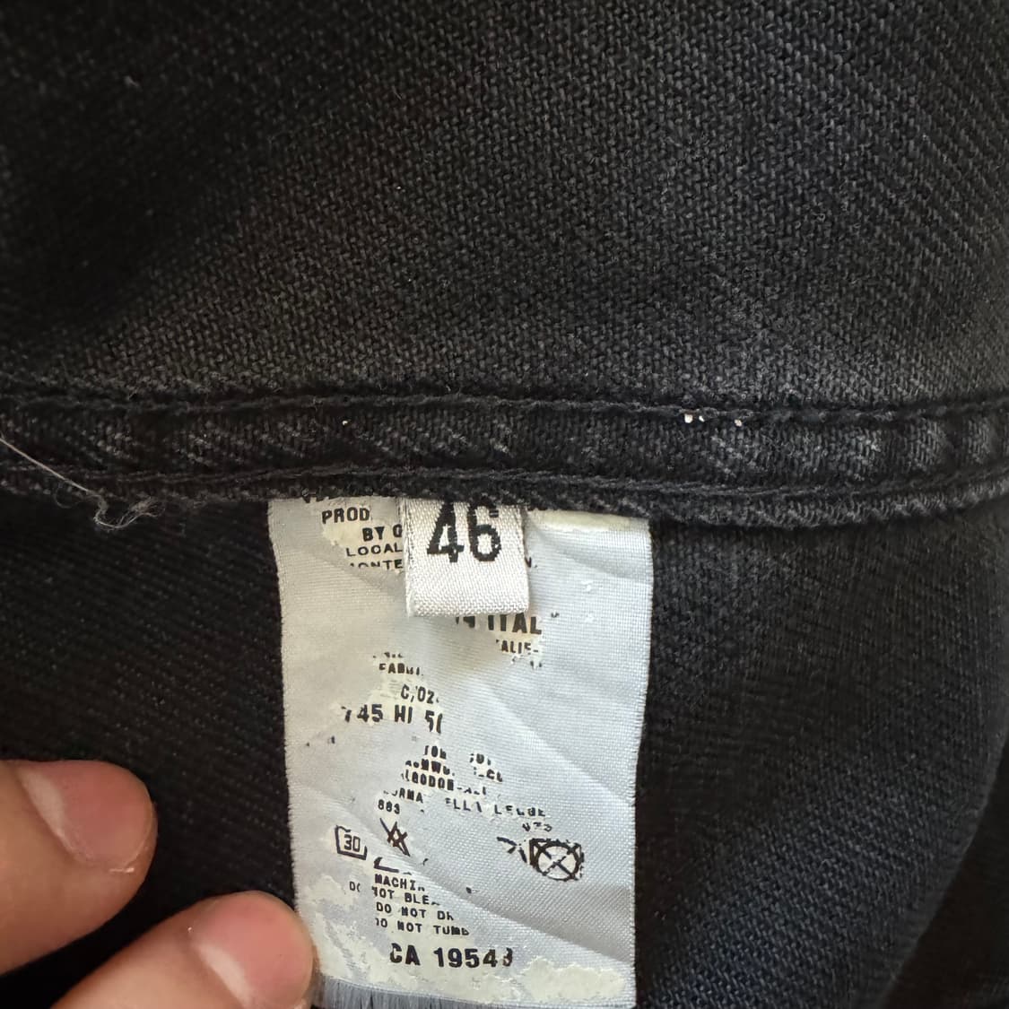 1999 helmut lang coated 트러커 상품이미지3