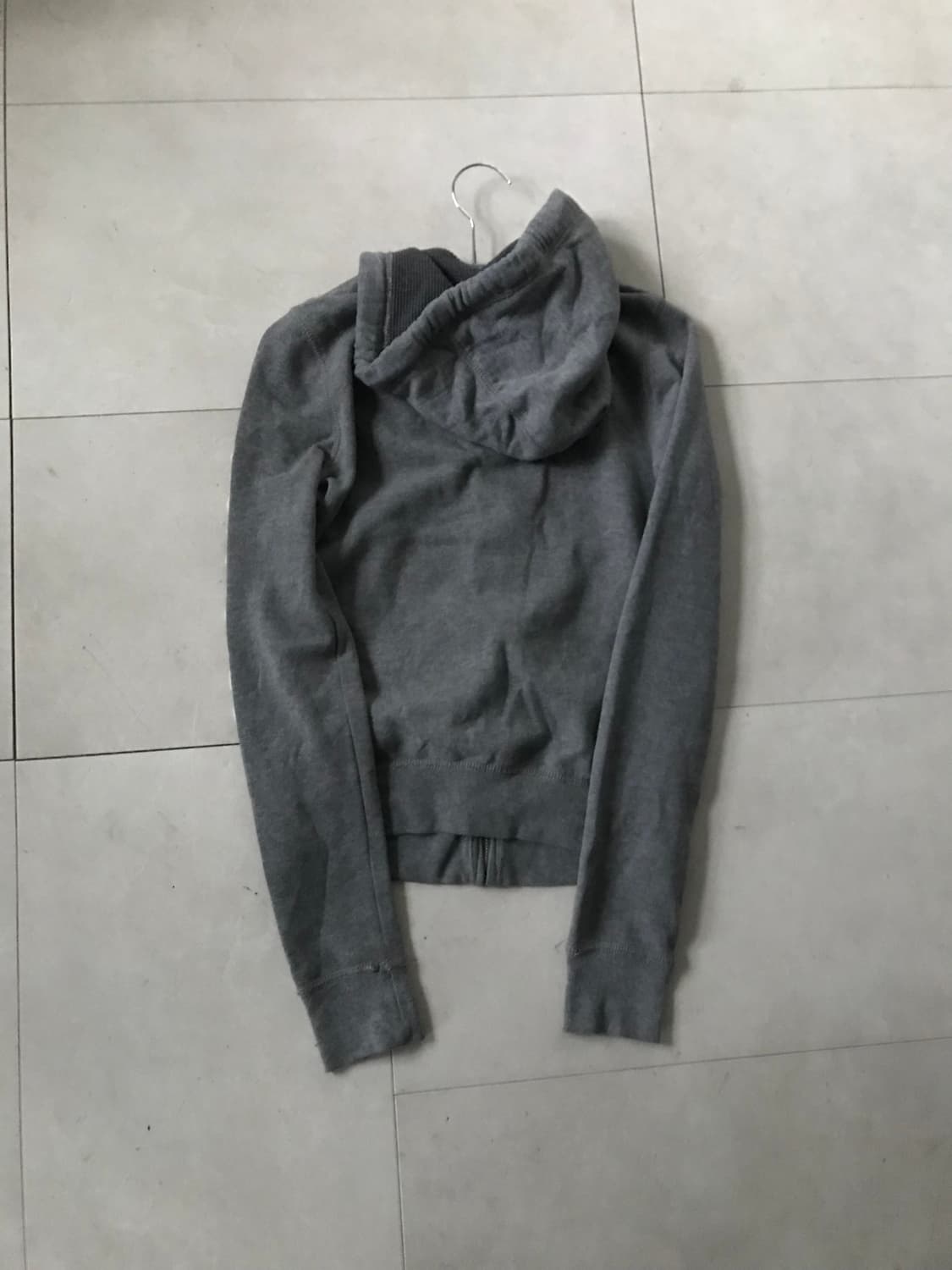 홀리스터 그레이 딱붙핏 후드집업 상품이미지10