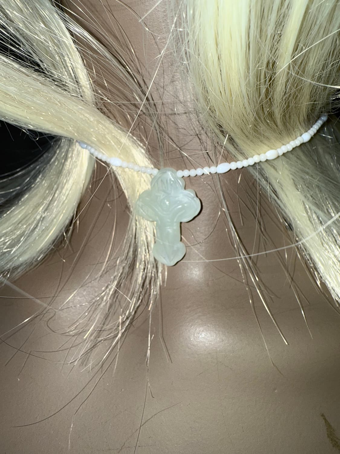 jade cross choker 상품이미지1