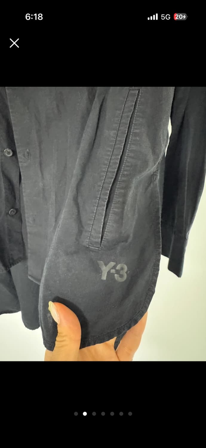 Y-3 블랙 롱 셔츠 상품이미지2