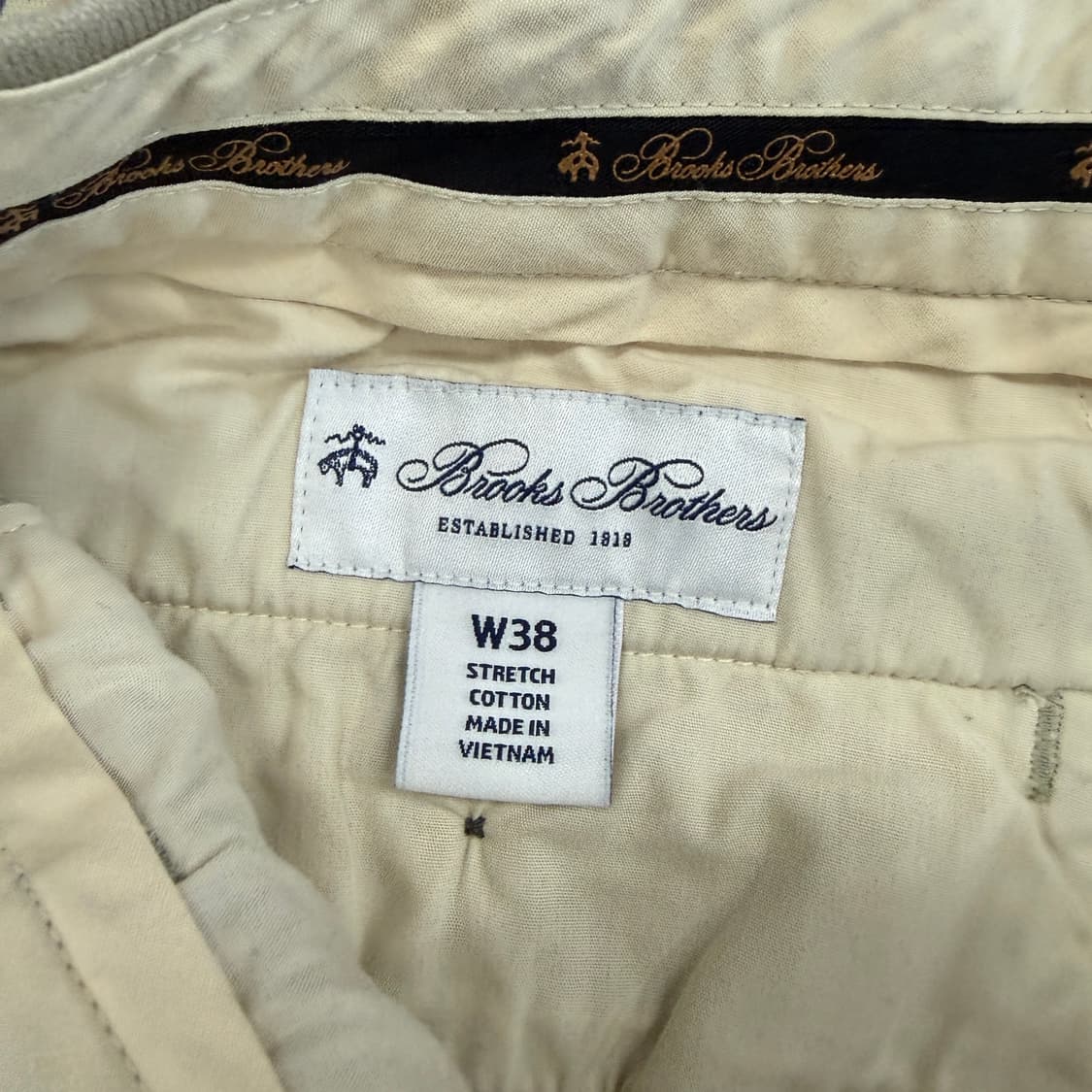 (38)브룩스 브라더스 노턱 치노팬츠(베이지) 상품이미지3
