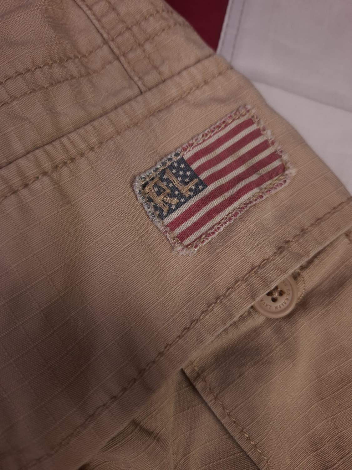 오리지날 폴로 진스 립스탑 성조기 카고 반바지 상품이미지4