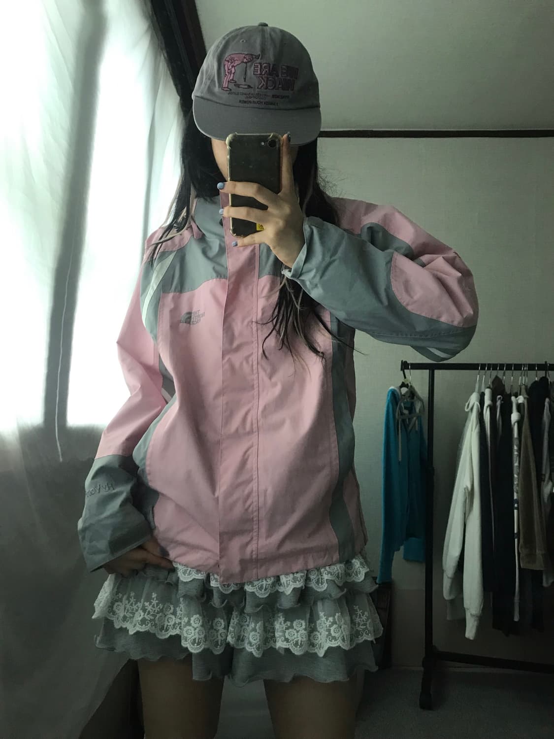 노페 연핑크 바람막이 상품이미지6