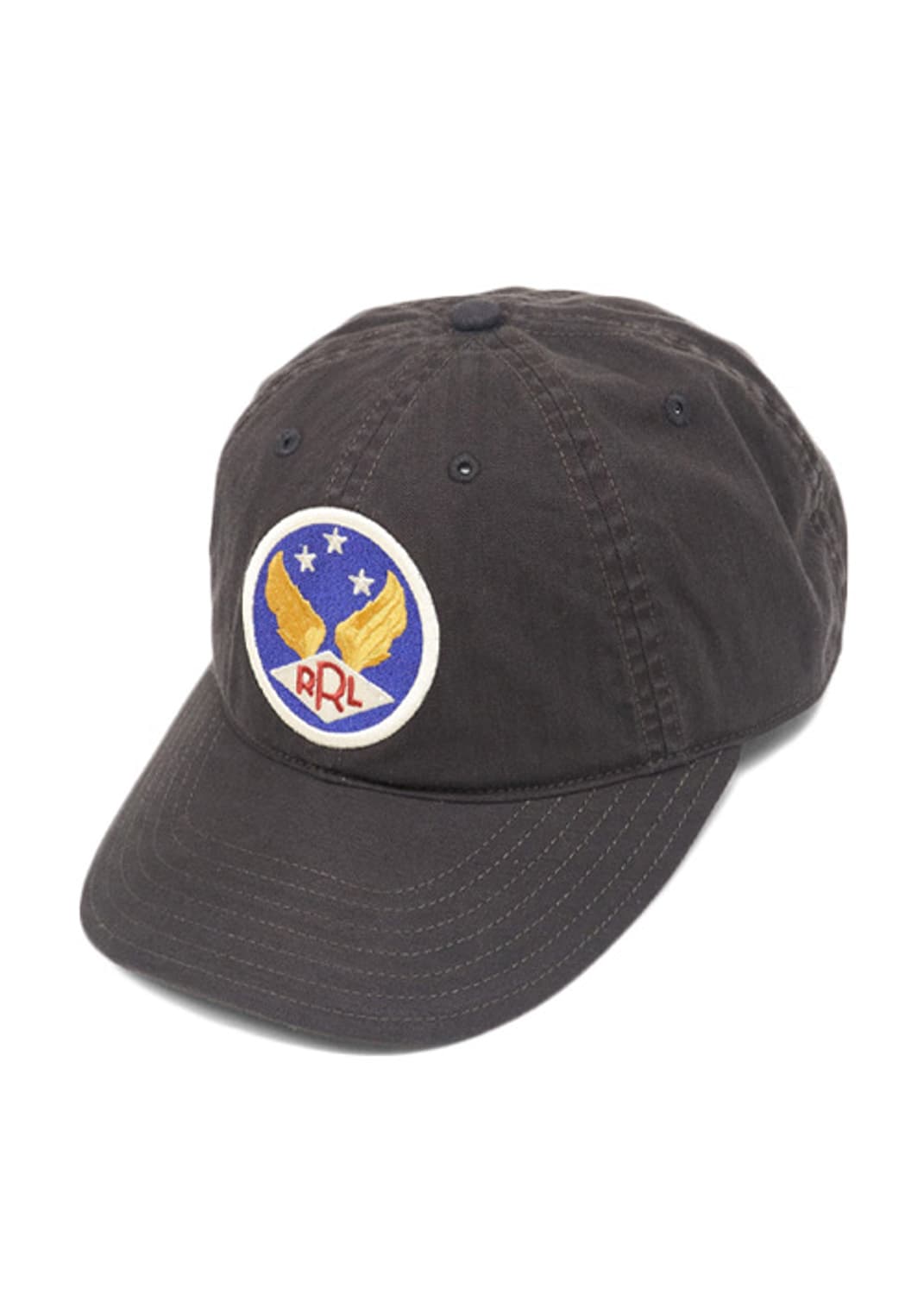 더블알엘 가먼트다이 트윌 볼캡 블랙 상품이미지1