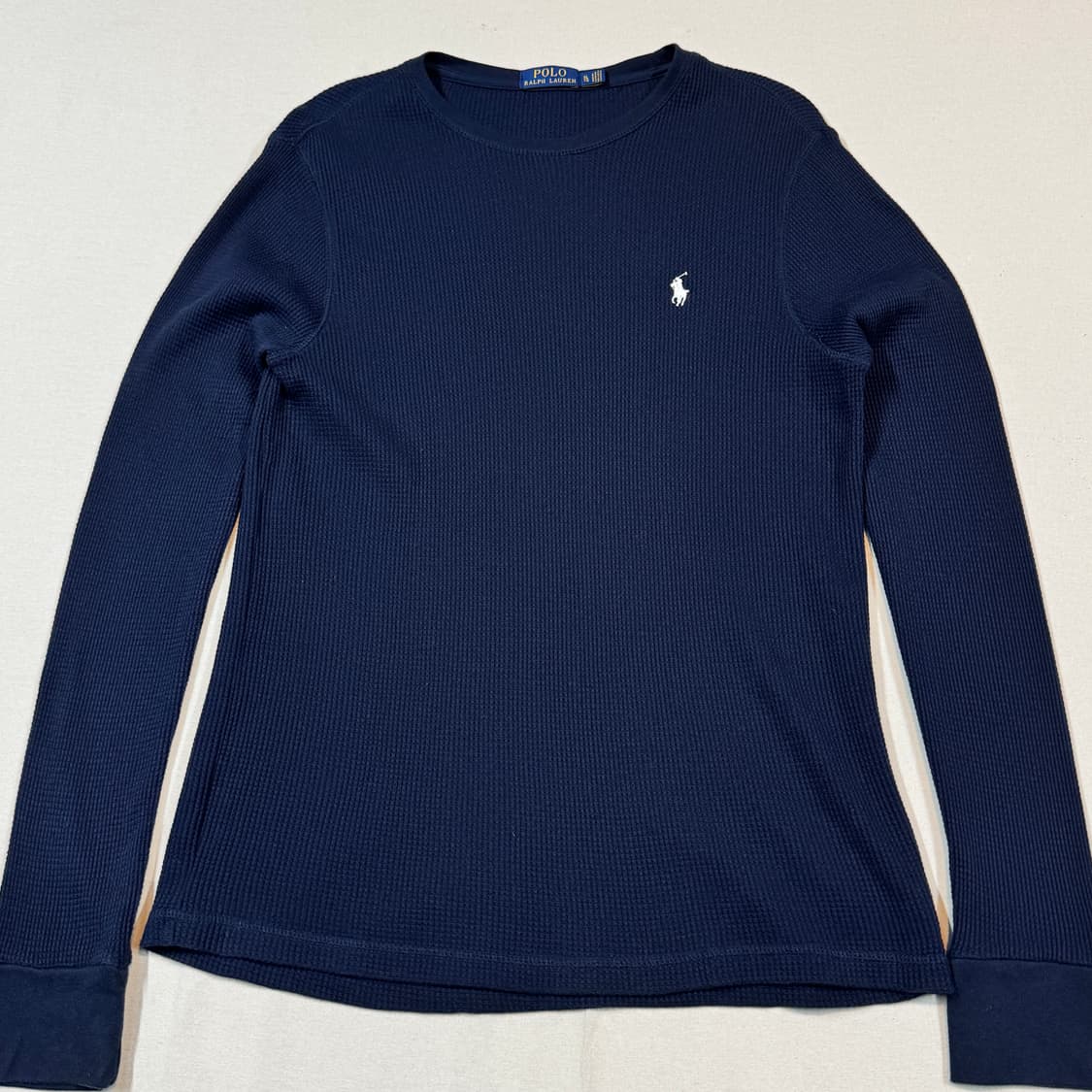 XL) 폴로 랄프로렌 써멀 와플티 롱슬리브 티셔츠 네이비 상품이미지2
