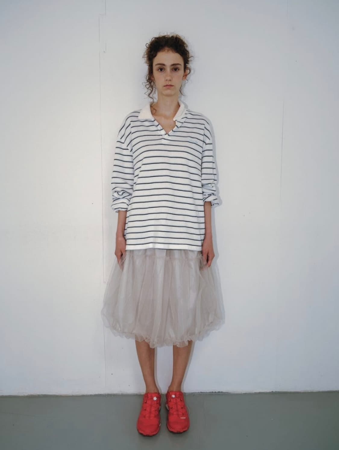 리본빛 RBB striped PK shirt (스카이블루) 상품이미지3